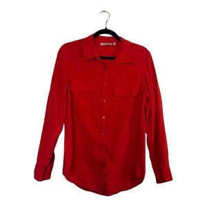 Nexx Women's Red Button Down Shirt
